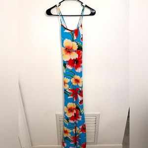 Vibrant Floral Long Summer Maxi Dress
